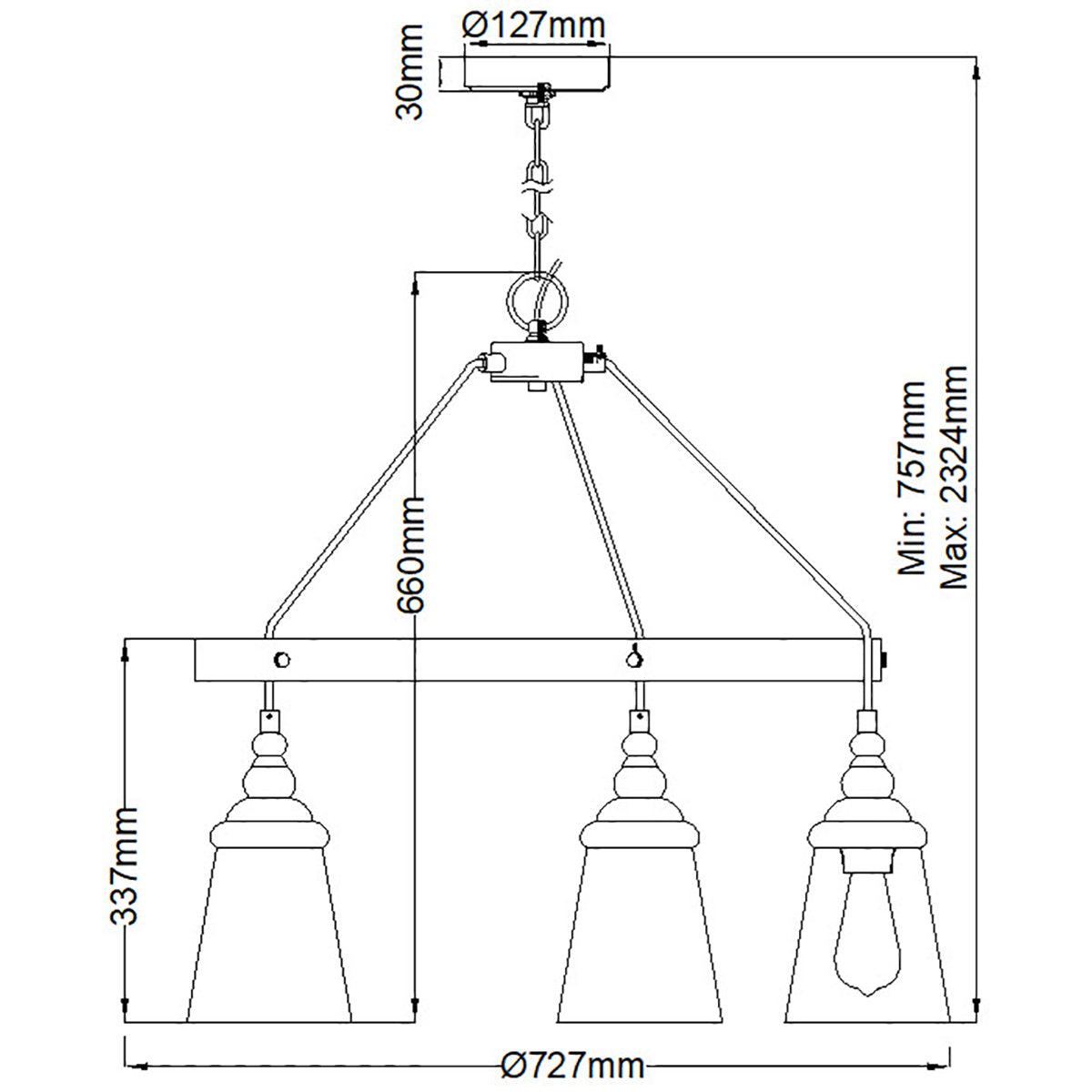 Quintiesse Loras Chandelier