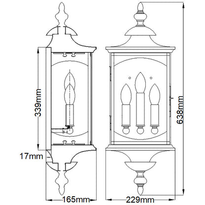 Quintiesse Market Square Outdoor Wall Light