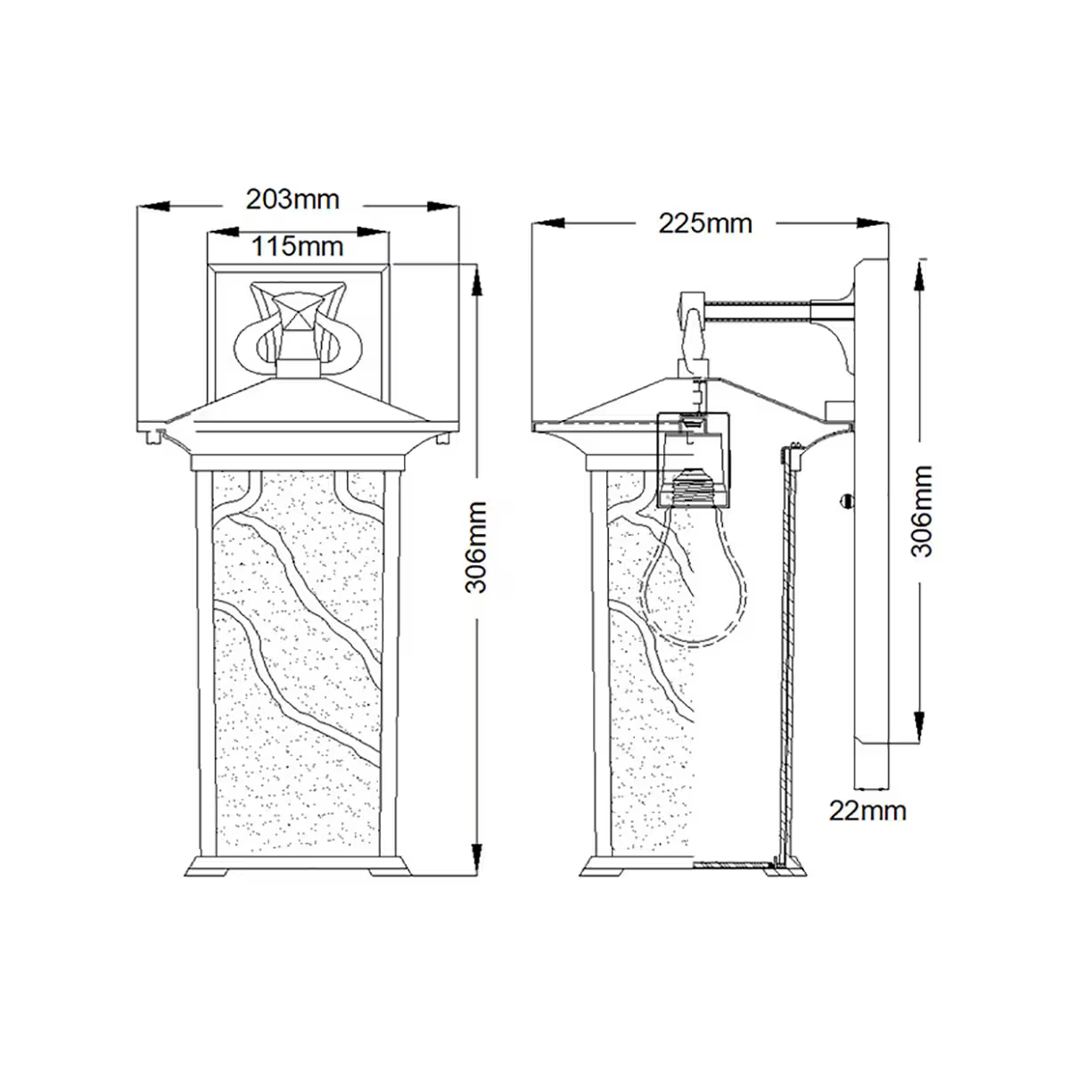 Morris 1-Light Wall Lantern