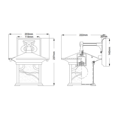 Morris 1-Light Medium Wall Lantern