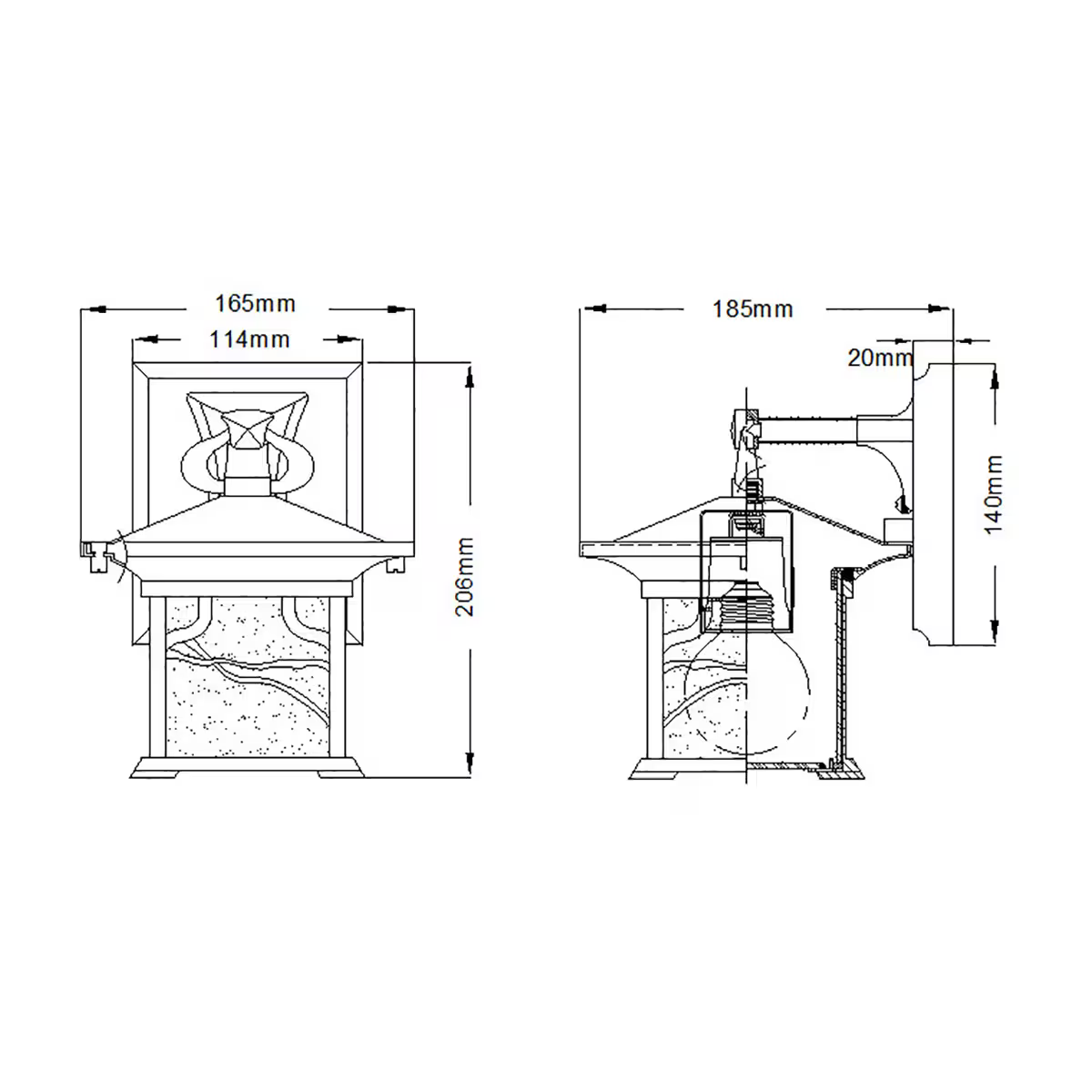 Morris 1-Light Wall Lantern