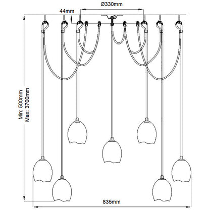 Quintiesse Nula Multi-Light Pendant