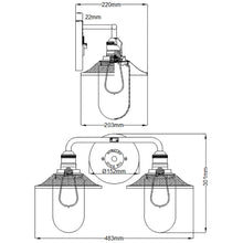 Quintiesse Rigby 2-Light Wall Light