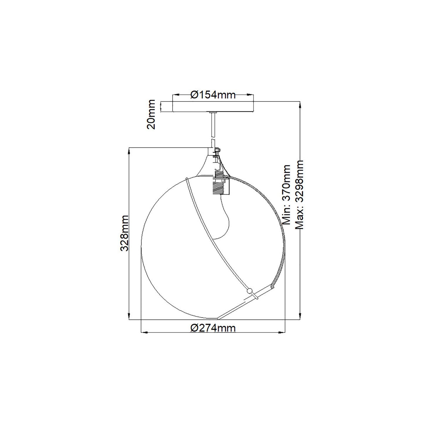Skye 1-Light Pendant in Heritage Brass