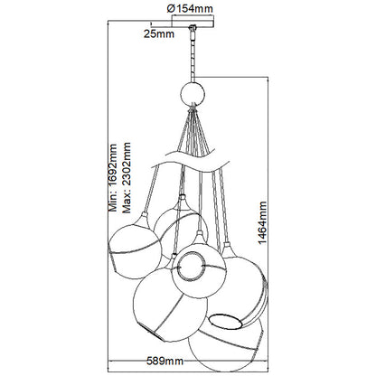 Quintiesse Skye 6-Light Pendant