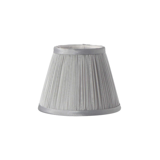 Clip Shades Pleated Grey Chiffon Candle Shade