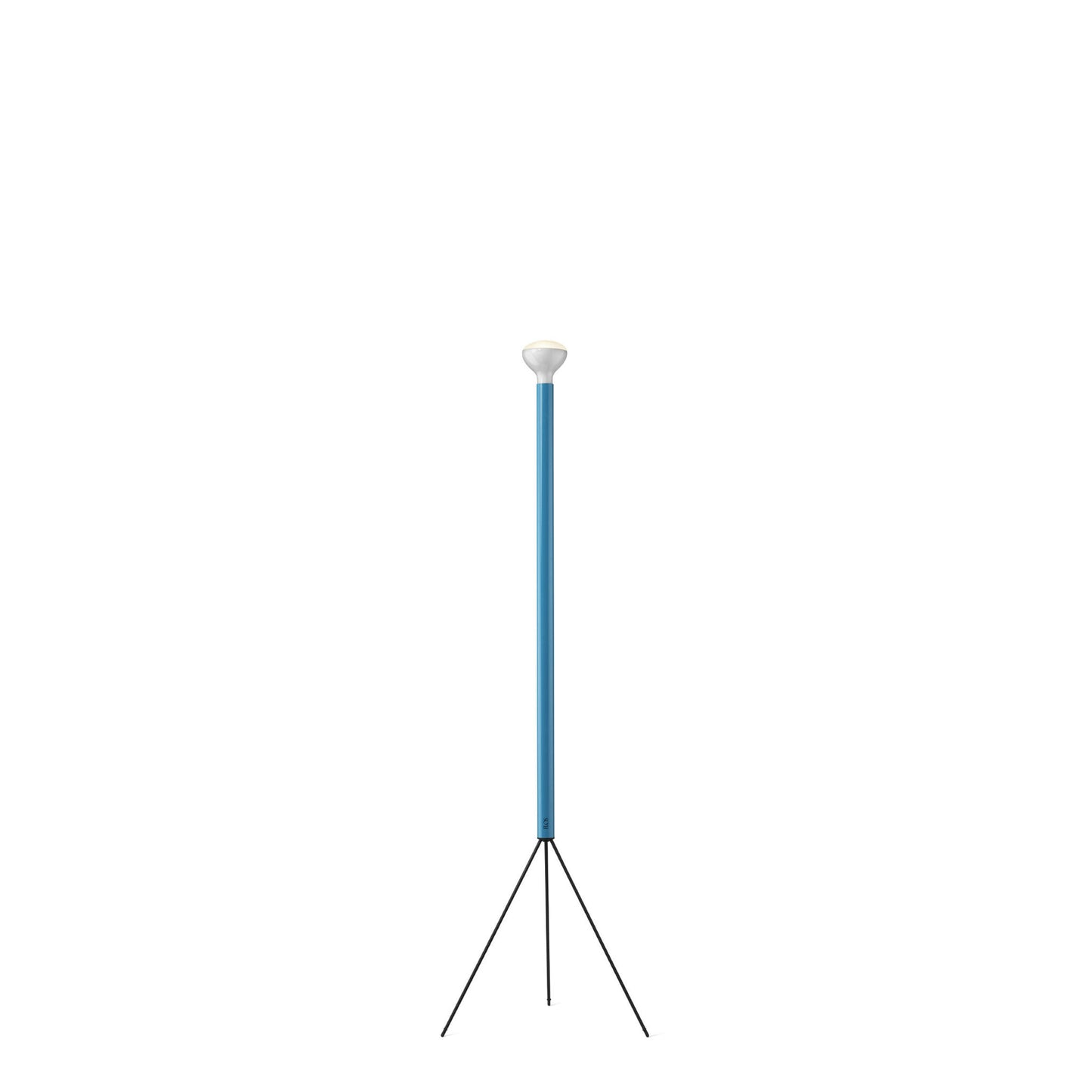 Luminator Anthracite Floor Lamp with Three Galvanized Metal Legs