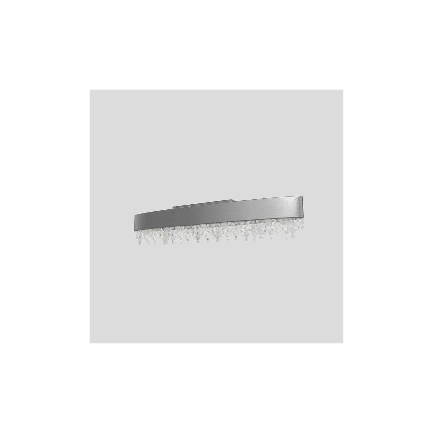 Ola PL6 OV 160 LED Large Oval Ceiling Light with Colored Glass