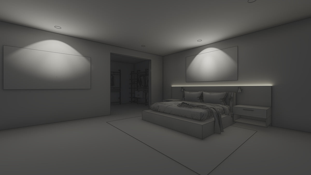 Master bedroom   sleep friendly lighting