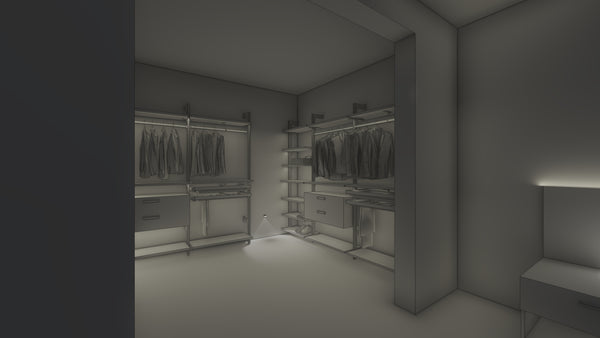 Closet led bar lighting