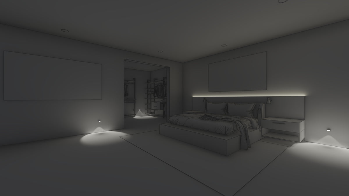 Low level floor path lighting