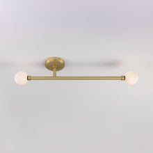 Gunning Double Globe Slim Bathroom Ceiling Light