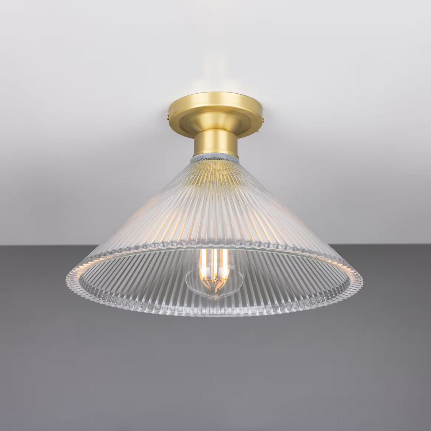 Hanoi Vintage Holophane Flush Ceiling Fitting