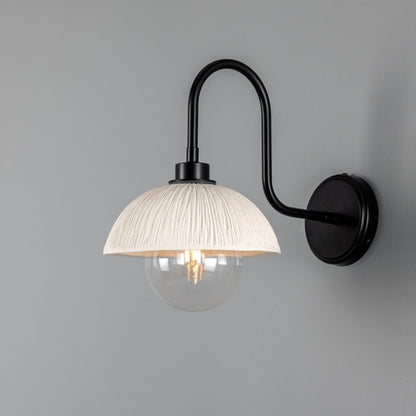 Kauri Organic Ceramic Dome Bathroom Wall Light
