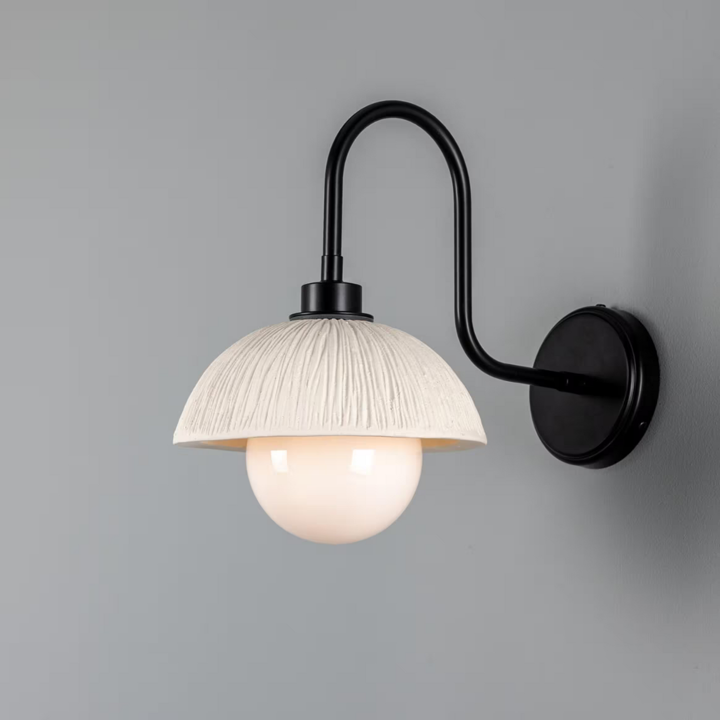 Kauri Organic Ceramic Dome Bathroom Wall Light