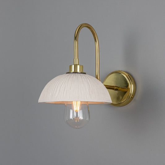 Kauri Organic Ceramic Dome Bathroom Wall Light