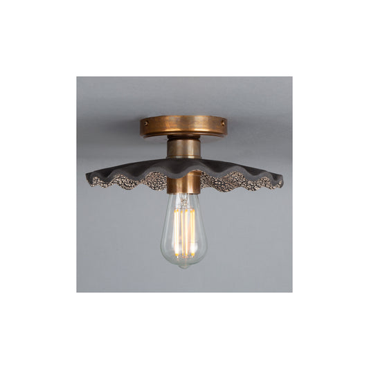 Kapok 27cm Organic Ceramic Ceiling Light