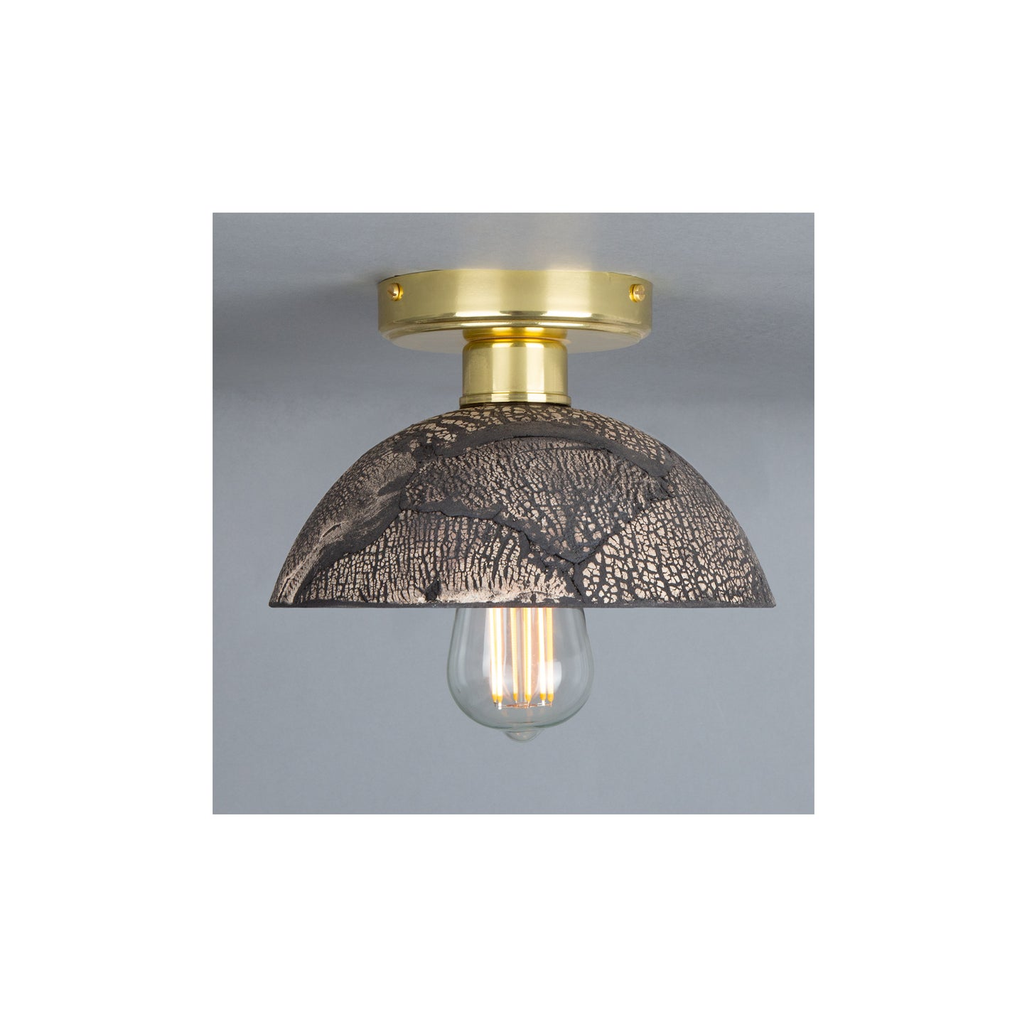 Kauri Organic Ceramic Dome Ceiling Light