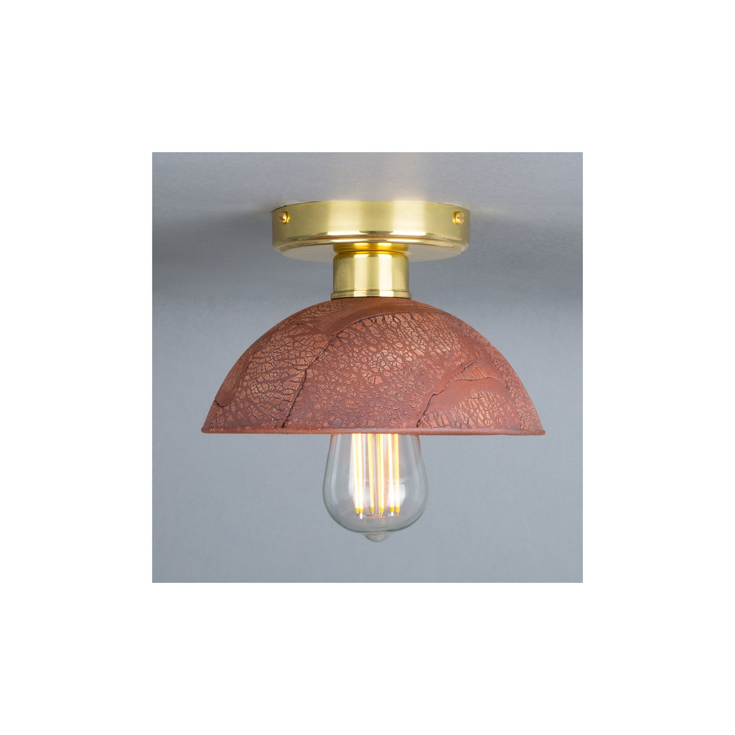 Kauri Organic Ceramic Dome Ceiling Light
