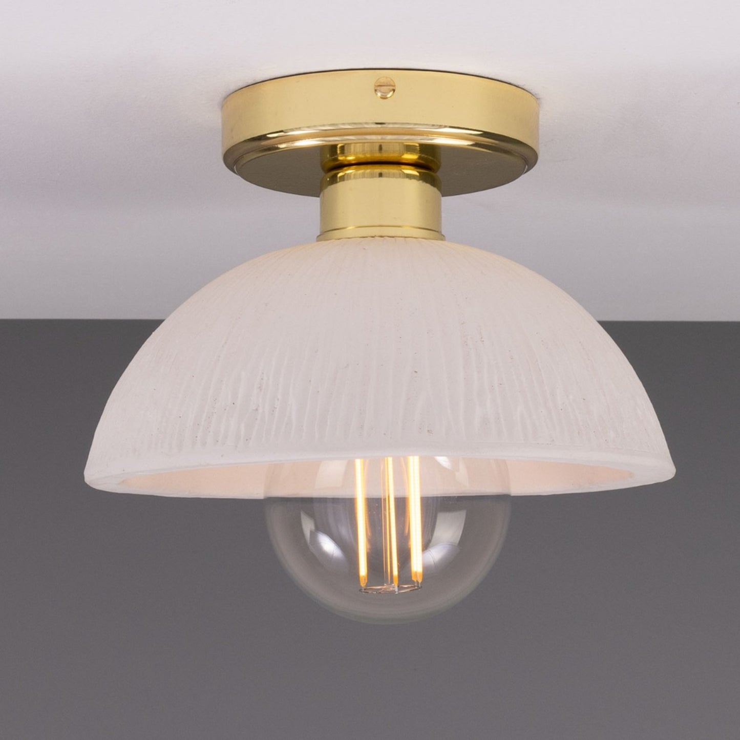 Kauri Organic Ceramic Dome Ceiling Light