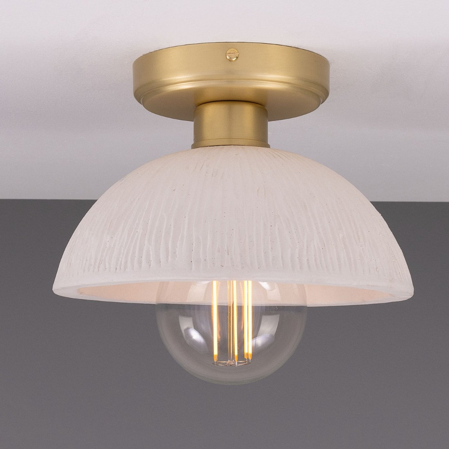 Kauri Organic Ceramic Dome Ceiling Light