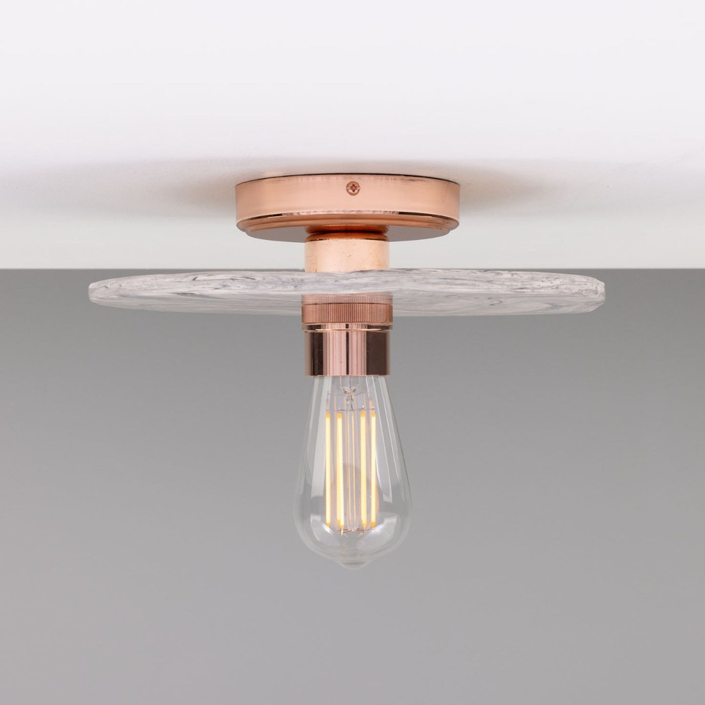 Bog Oak Organic Ceramic Disc Ceiling Light
