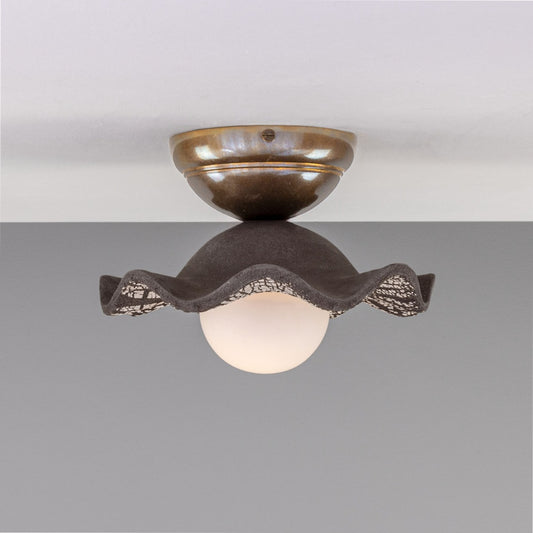 Rivale Wavy Ceramic Ceiling Light