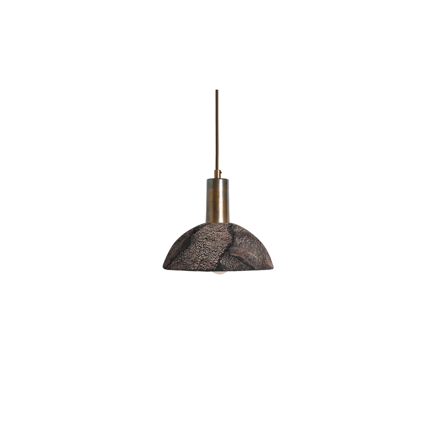 Kauri 20cm Organic Ceramic Dome Pendant