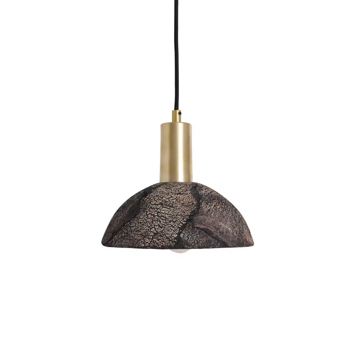 Kauri 20cm Organic Ceramic Dome Pendant