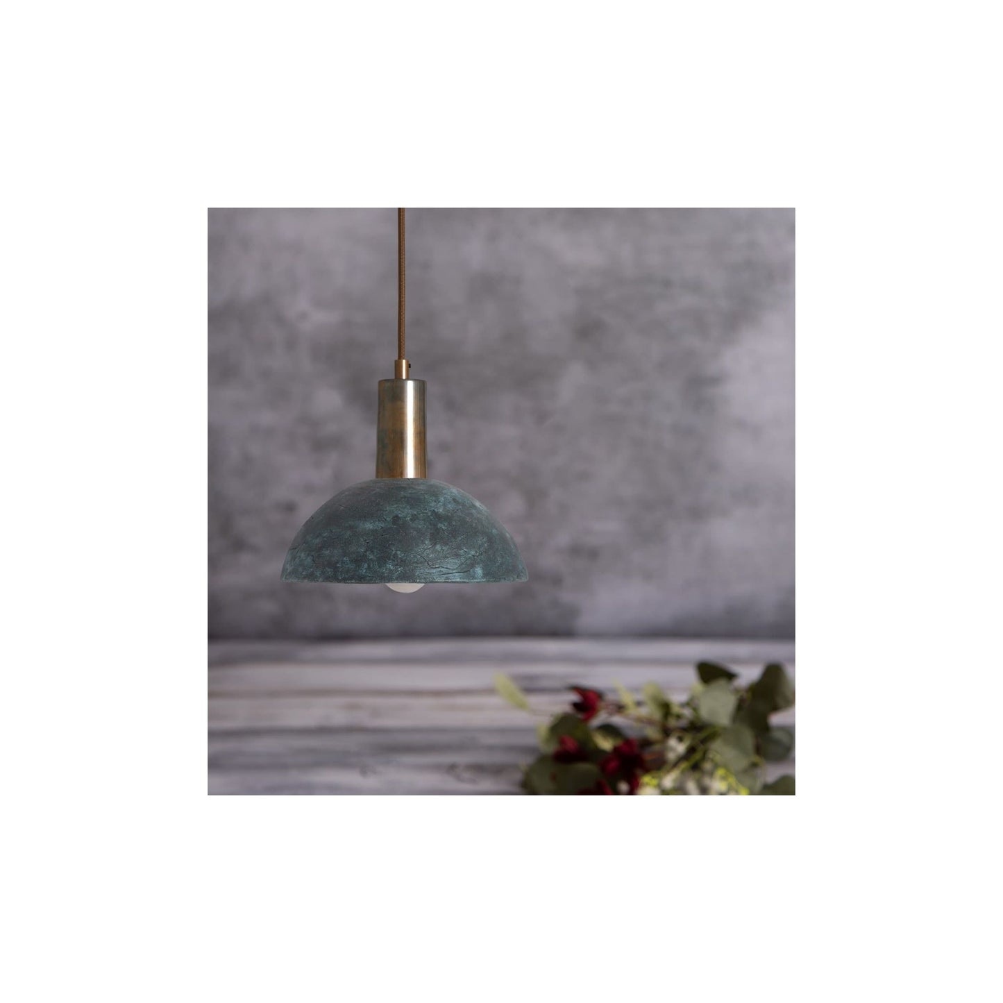 Kauri 20cm Organic Ceramic Dome Pendant