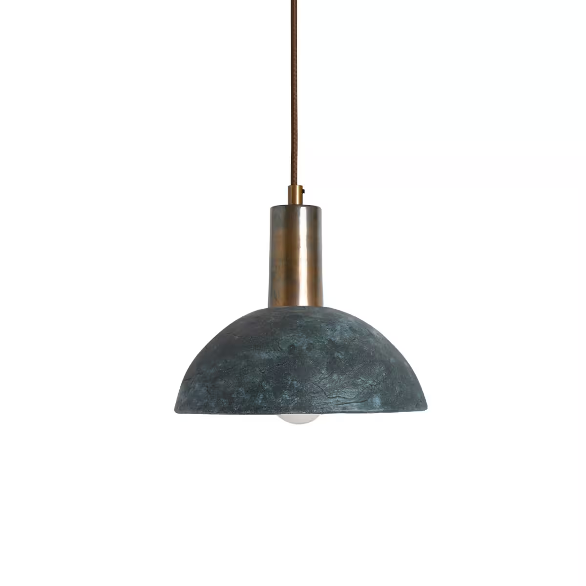 Kauri 20cm Organic Ceramic Dome Pendant