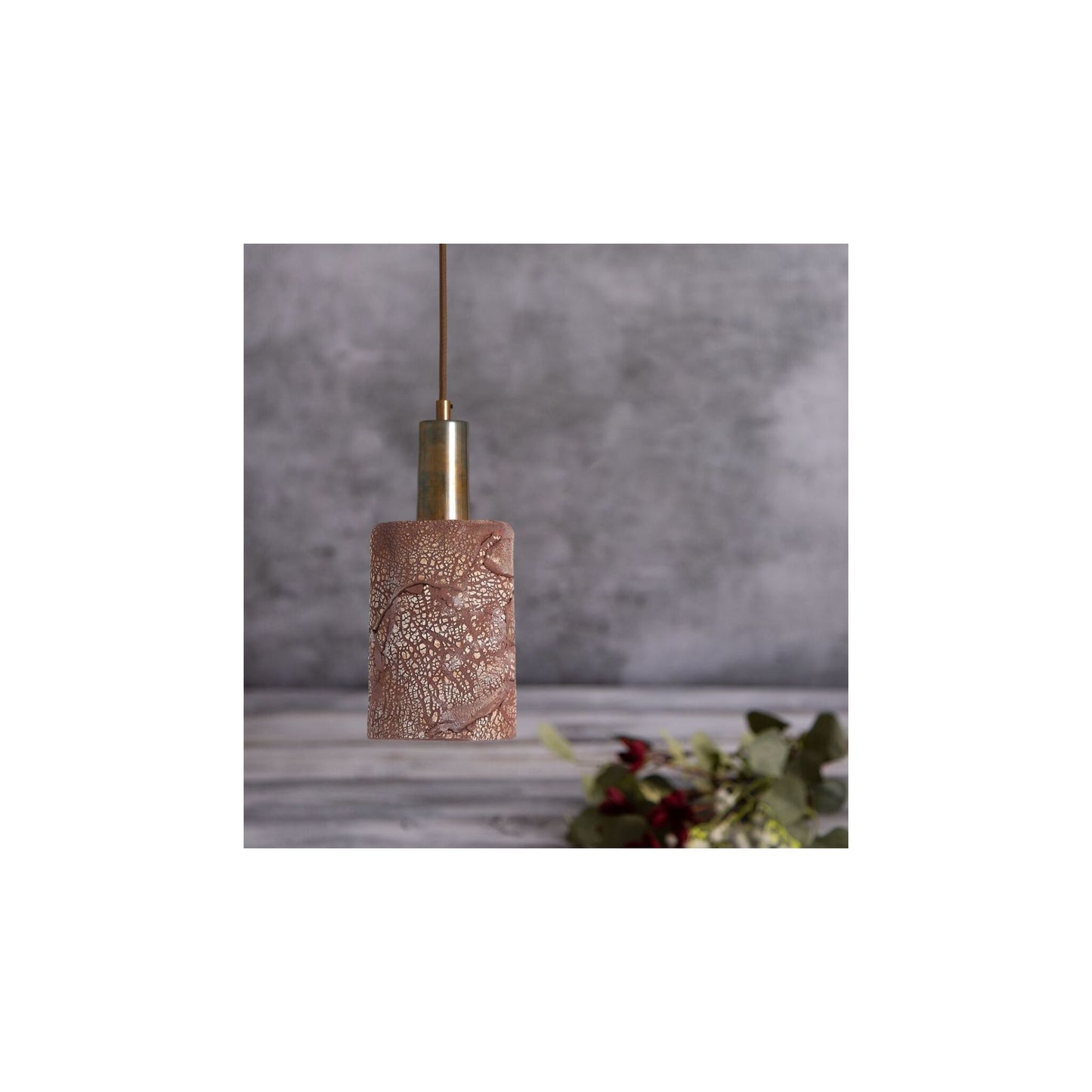 Senna 12cm Ceramic Cylinder Pendant