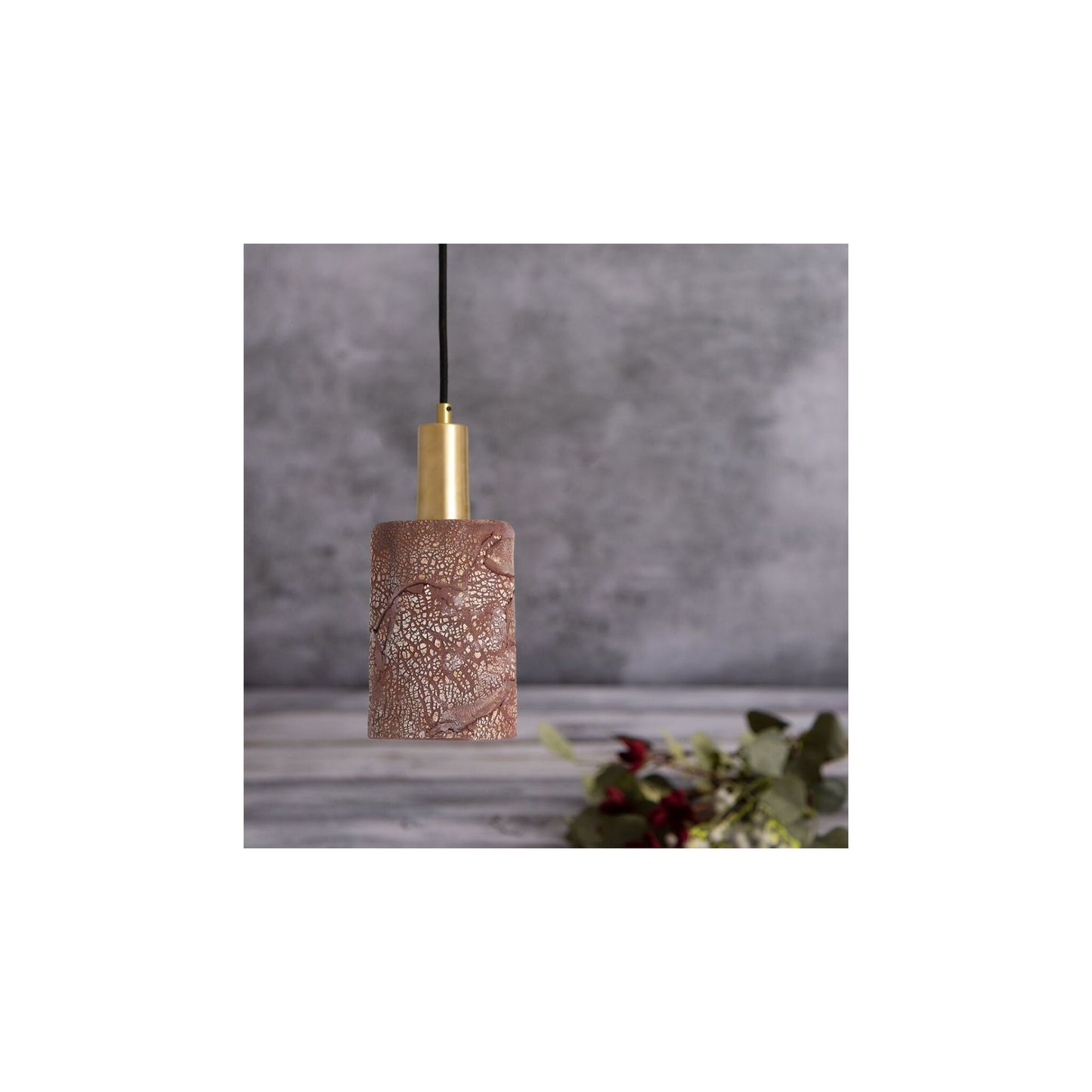 Senna 12cm Ceramic Cylinder Pendant