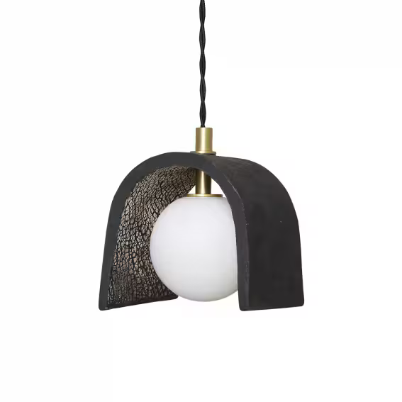 Tansy Minimalist Organic Ceramic Pendant