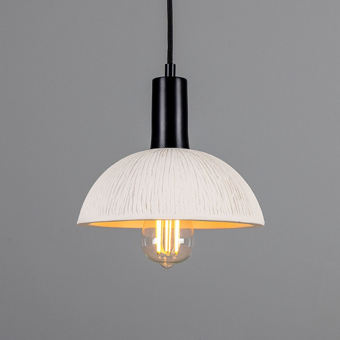 Kauri 20cm Organic Ceramic Dome Pendant