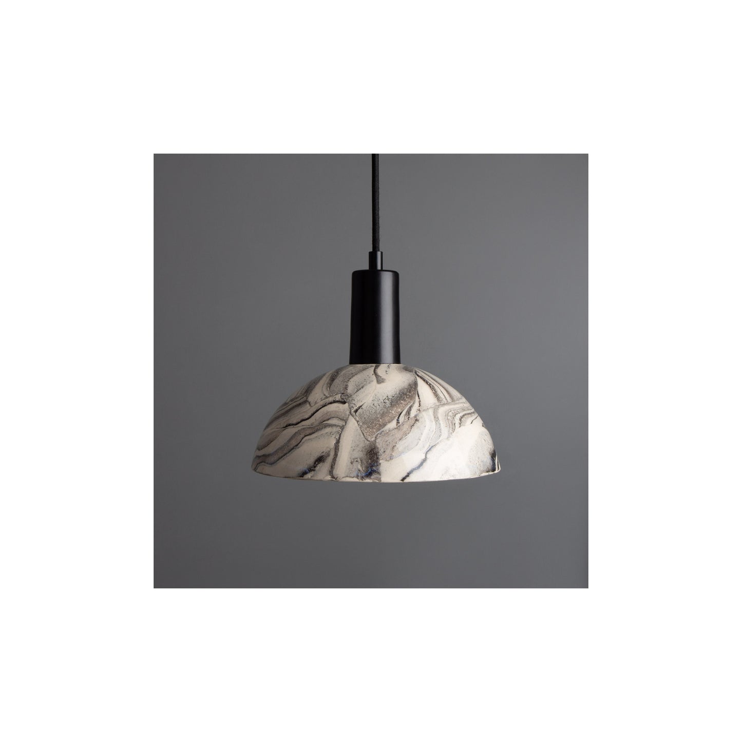 Kauri 20cm Organic Ceramic Dome Pendant