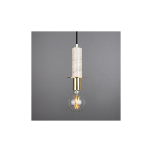 Figo Marbled Ceramic Slender Pendant