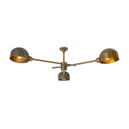 San Jose Three-Arm Vintage Flush Mount