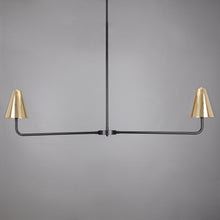 Riverton Minimalist Island Pendant in Black