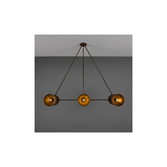 Eclipse 6-Light Brass Dome Pedant
