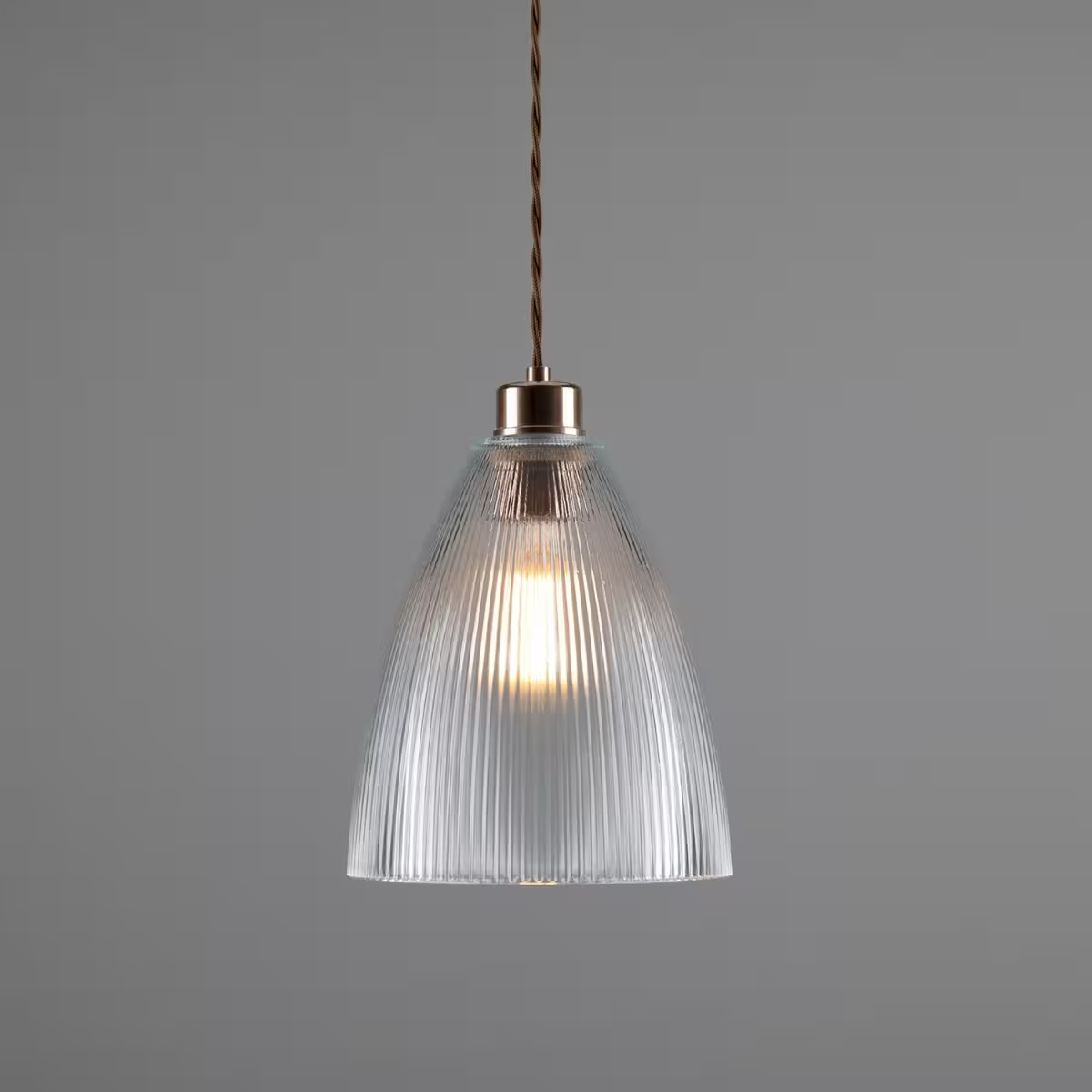 Corvera Holophane Glass Pendant