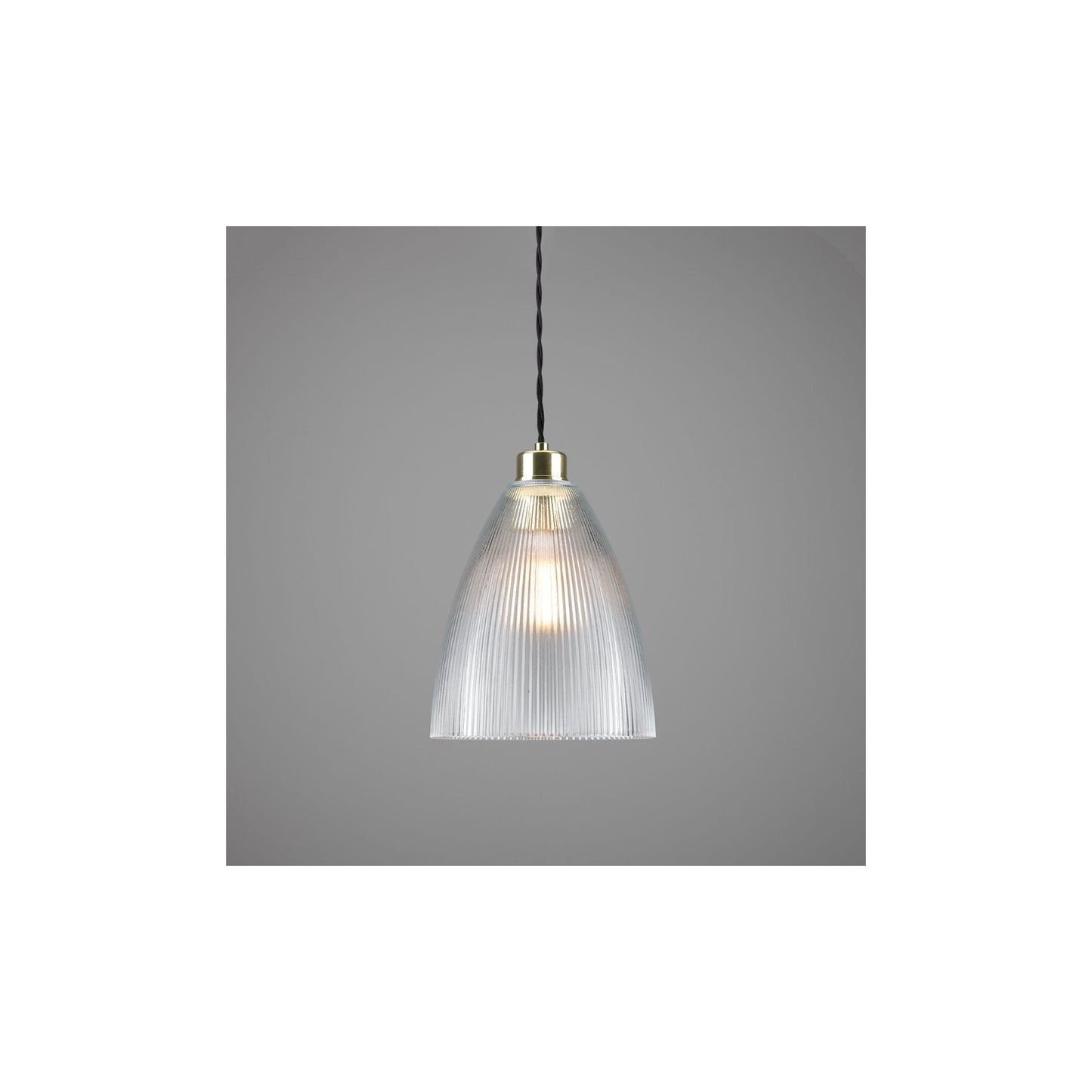 Corvera Holophane Glass Pendant