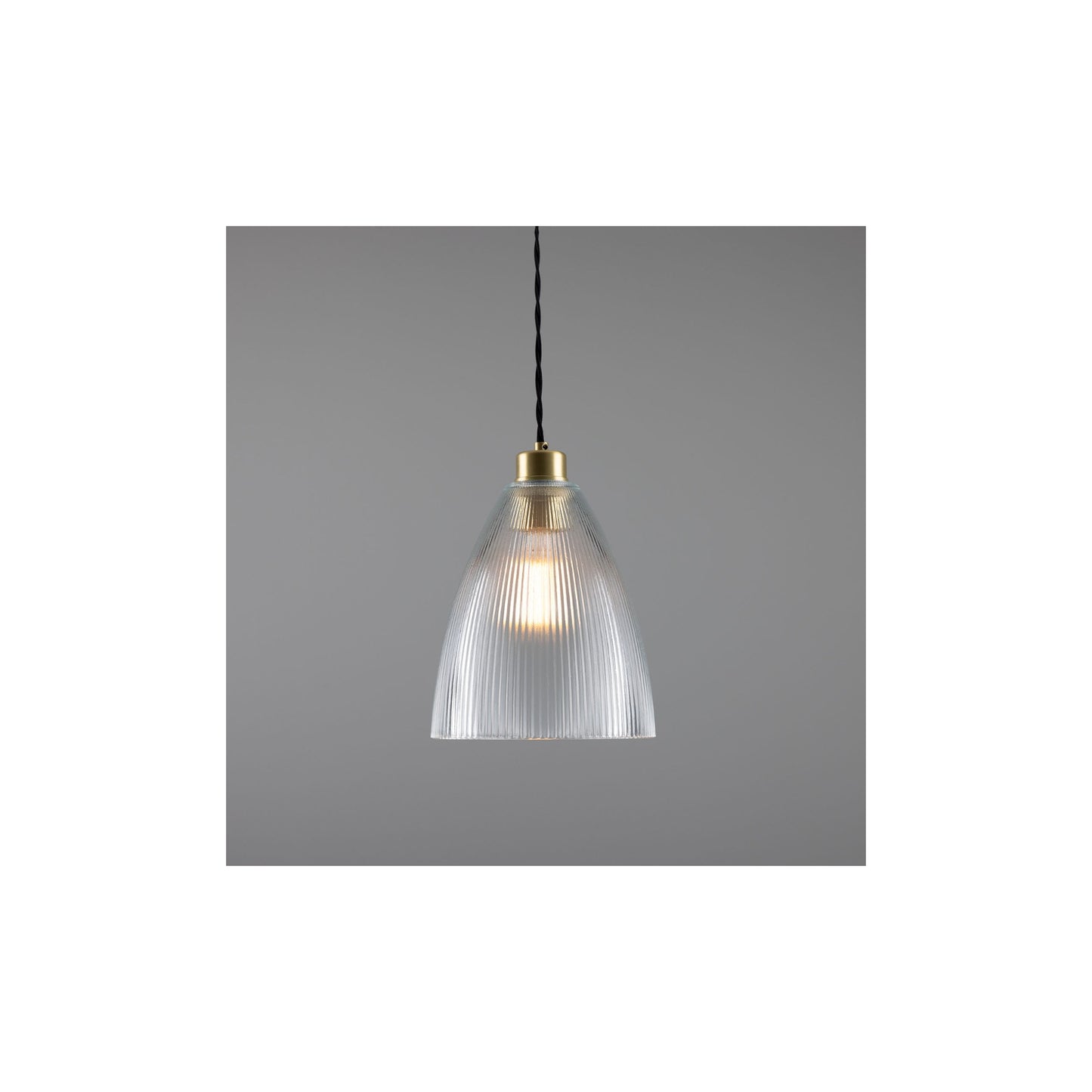Corvera Holophane Glass Pendant