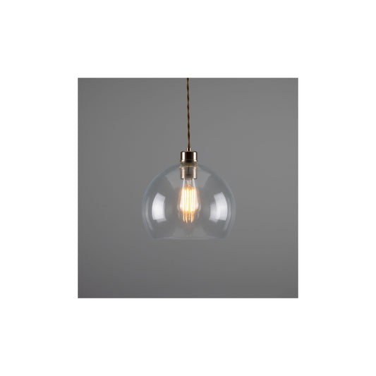 Eden Clear Open Glass Globe Pendant