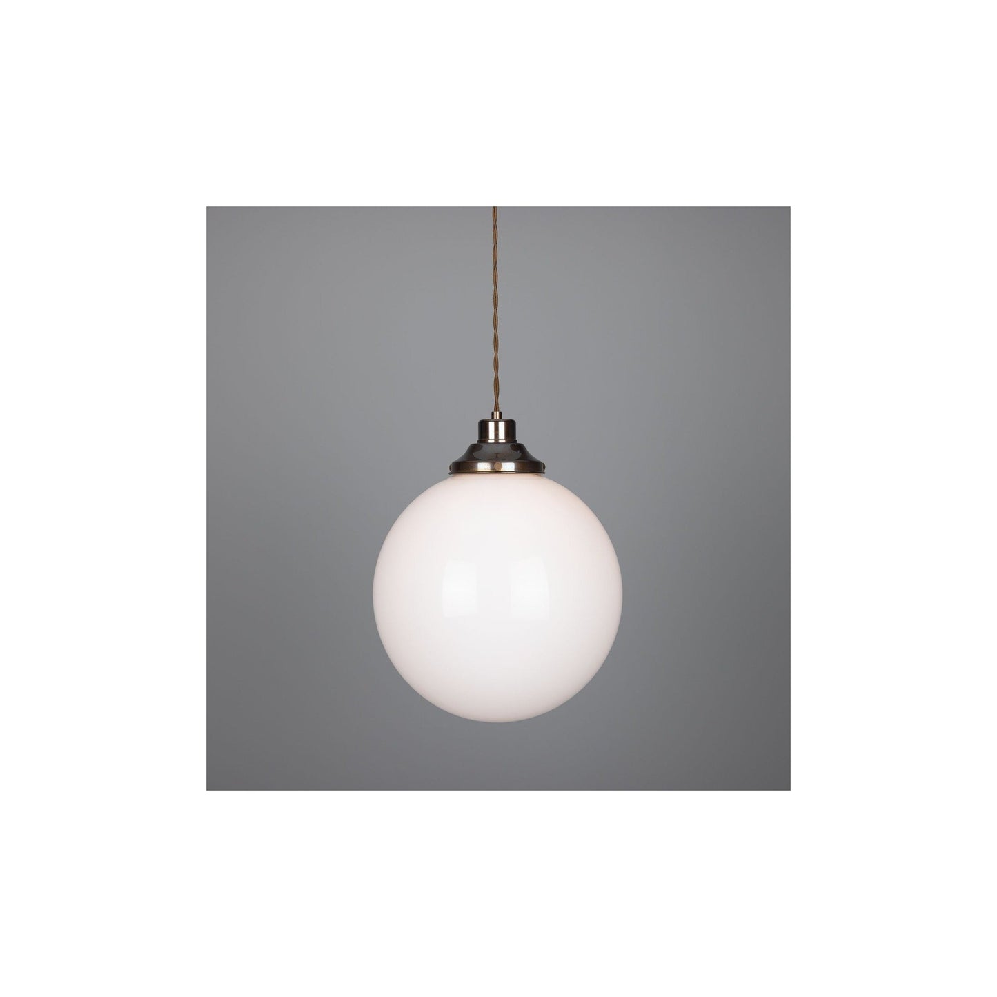 Gentry Pendant with Opal Glass Globe
