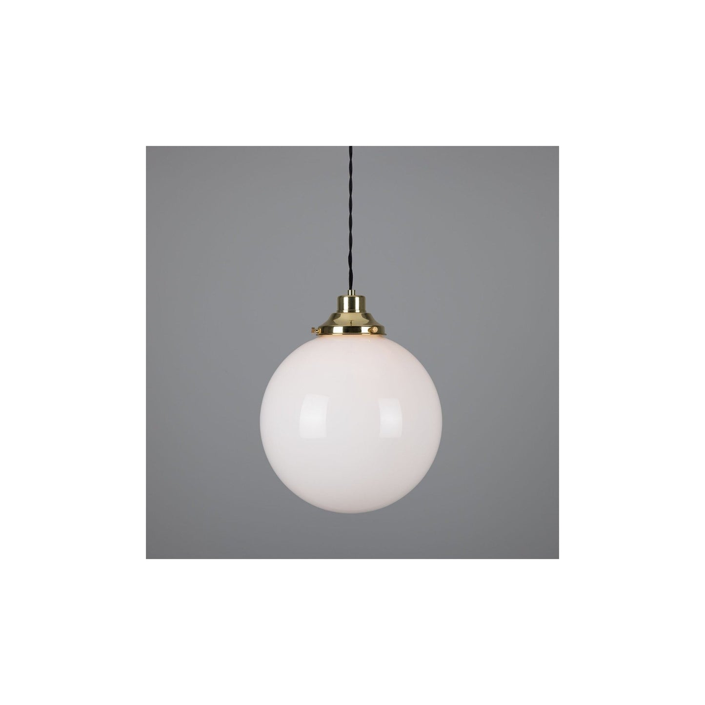Gentry Pendant with Opal Glass Globe