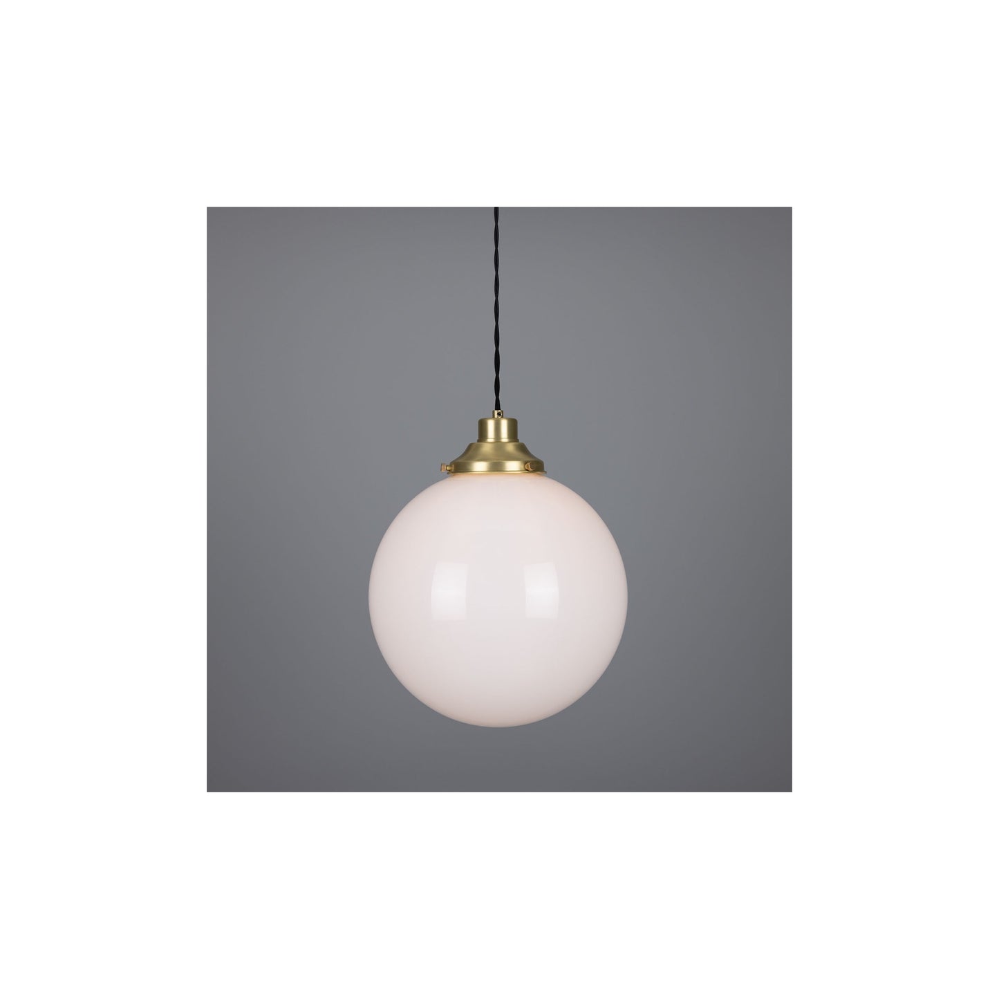 Gentry Pendant with Opal Glass Globe
