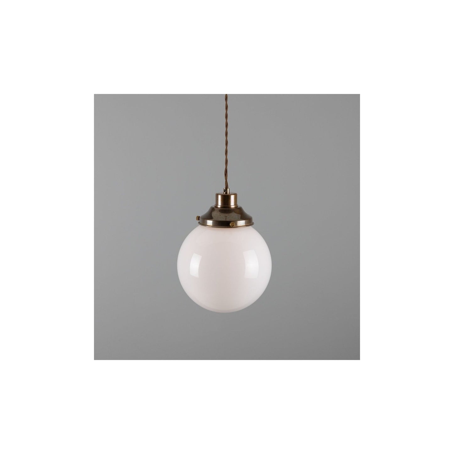 Gentry Pendant with Opal Glass Globe