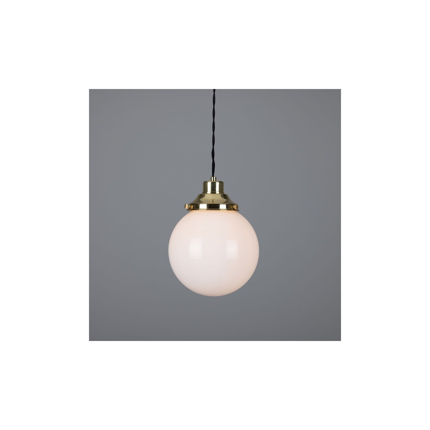 Gentry Pendant with Opal Glass Globe