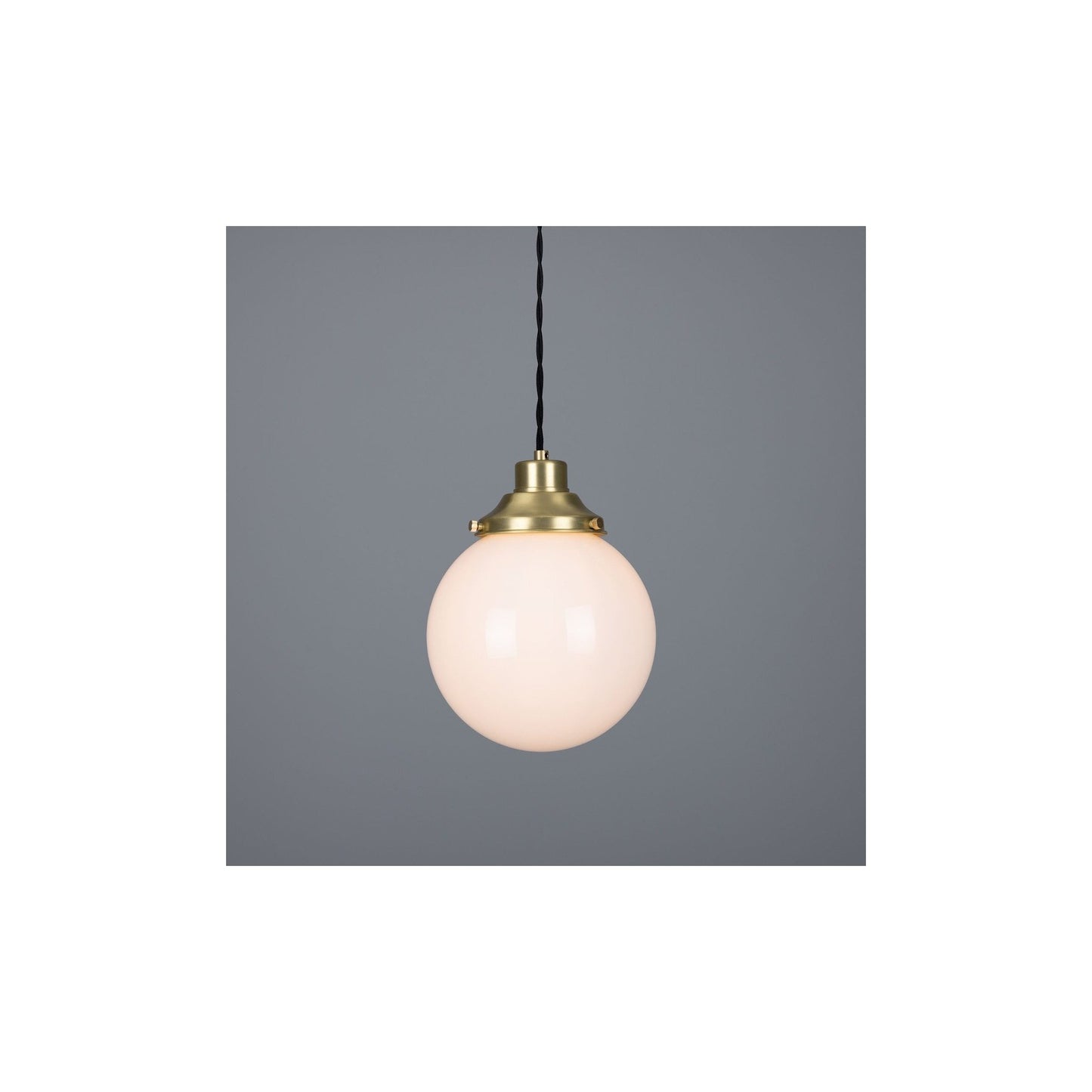Gentry Pendant with Opal Glass Globe